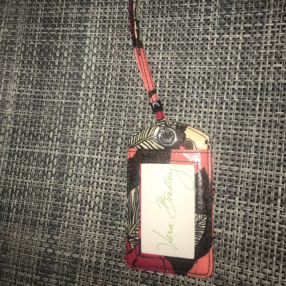 Vera Bradley Luggage Tag in Mocha Rouge